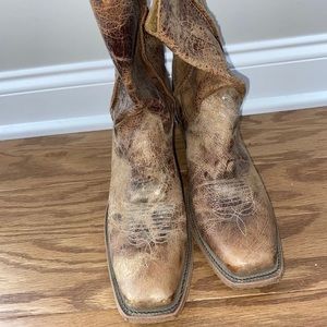 Justin Bent Rail Wildwood Womens Cowboy Boots, Square Toe, Size 10 B